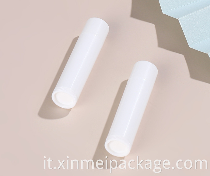 white lip balm tube